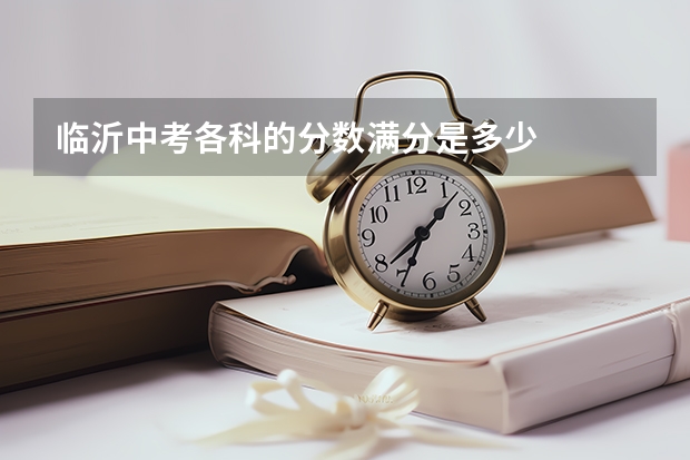 临沂中考各科的分数满分是多少