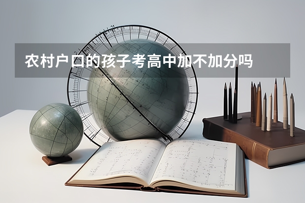 农村户口的孩子考高中加不加分吗